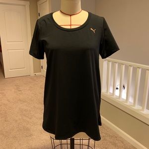 Puma lace back jersey t shirt